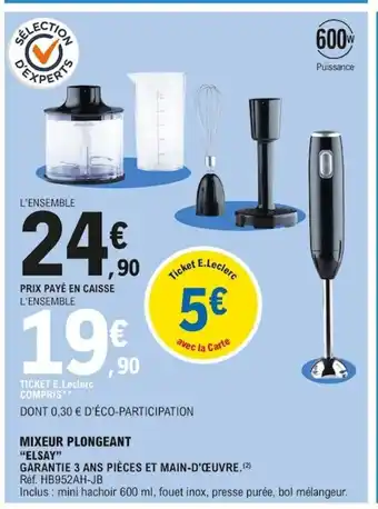 E.Leclerc Mixeur Plongeant offre