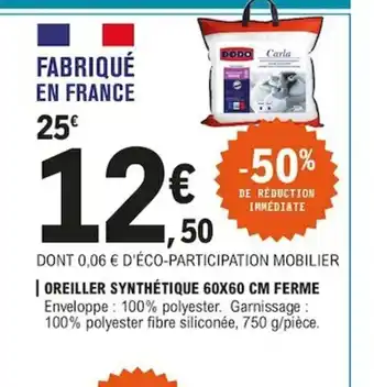 E.Leclerc Oreiller Synthètique offre