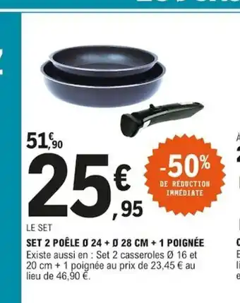 E.Leclerc Set 2 Poèle 0 24 offre