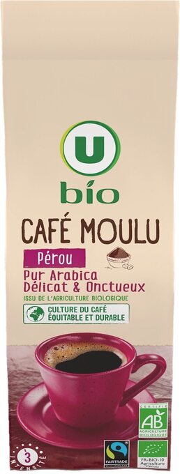 Hyper U Cafe moulu pur arabica u bio offre