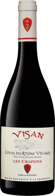 Hyper U Cotes du rhone villages visan aop rouge les crapons offre