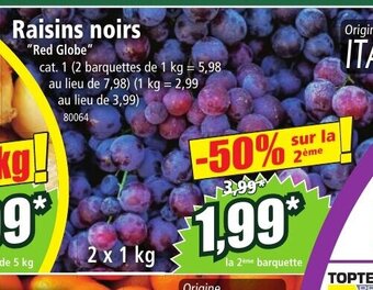 Norma Raisins noirs offre