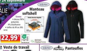 Norma Manteau softshell offre