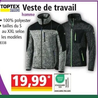 Norma TOPTEX Veste de travail offre
