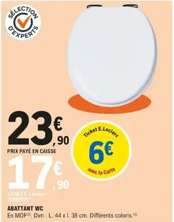 E.Leclerc Abattant WC offre