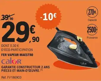 E.Leclerc Fer vapeur Mastro offre