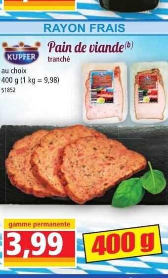 Norma Pain de viande offre