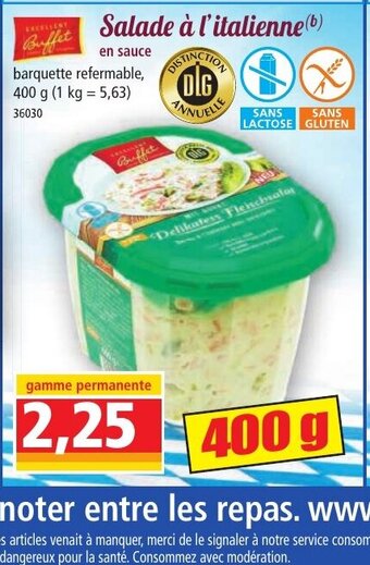 Norma Salade à l'italienne offre