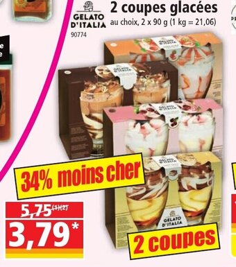 Norma 2 coupes glacées offre
