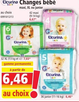 Norma Elcurina Changes bébé offre