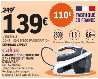 E.Leclerc Cantrale vapeur offre