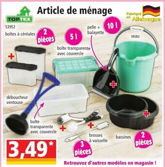 Norma Article de ménage offre