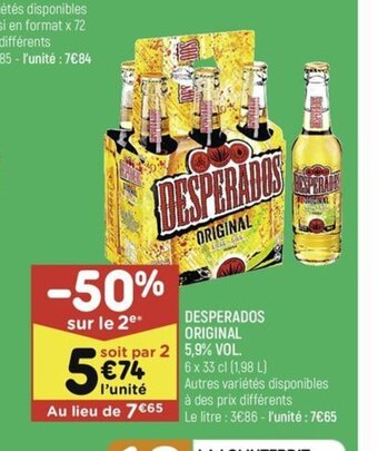 Leader Price DESPERADOS ORIGINAL offre