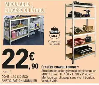 E.Leclerc Étagère charge Lourde offre