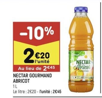 Leader Price NECTAR GOURMAND ABRICOT offre