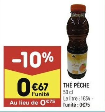 Leader Price THE PÊCHE 50 cl offre