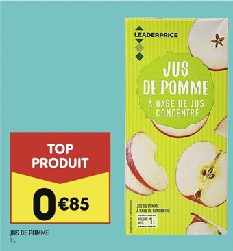 Leader Price JUS DE POMME 1L offre