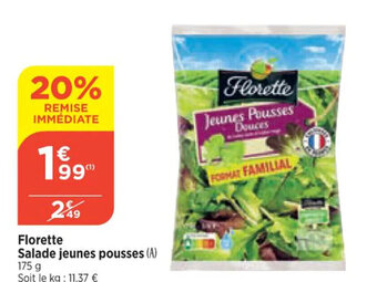 Maximarché Florette Salade jeunes pousses (A) offre