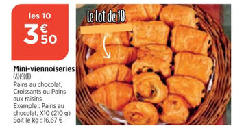 Maximarché Mini-viennoiseries offre