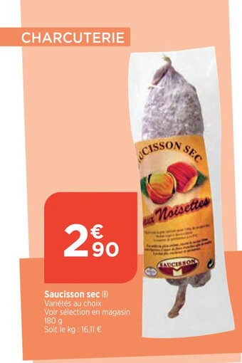 Maximarché Saucisson sec (B) offre
