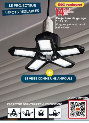Gifi Projecteur de garage 137 LED offre
