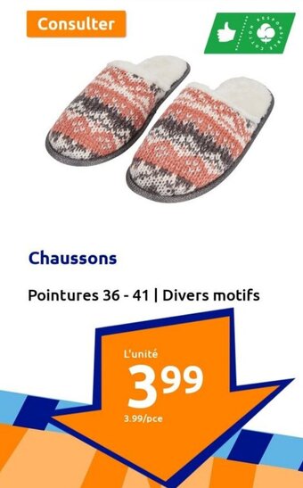 Action Chaussons offre