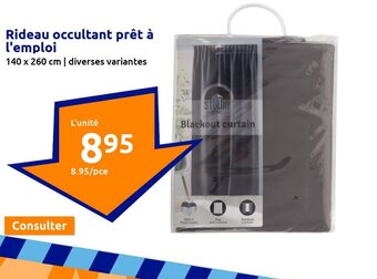 Action Rideau occultant prêt à l'emploi offre