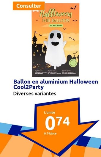 Ballon en aluminium Halloween Cool2Party