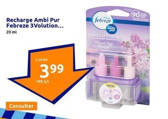 Action Recharge Ambi Pur Febreze 3Volution... offre