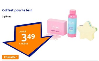Action Coffret pour le bain offre