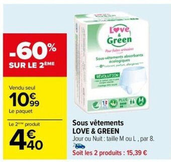 Sous vêtements LOVE & GREEN