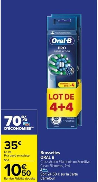 Brossettes ORAL B