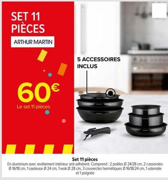 Carrefour Drive Set 11 pièces offre