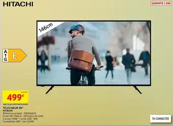 Téléviseur 58" hitachi