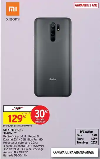 Intermarché Smartphone xiaomi offre