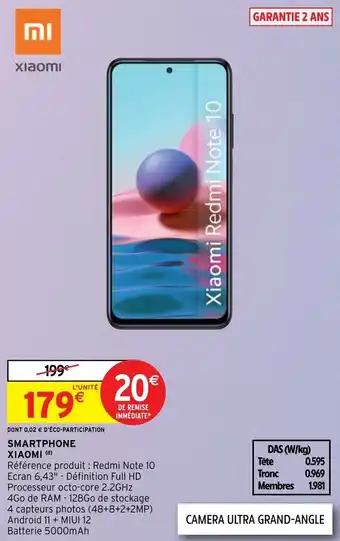 Intermarché Smartphone xiaomi offre