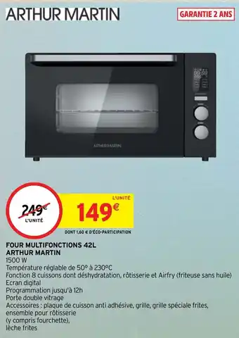 Intermarché Four multifonctions 42L arthur martin offre
