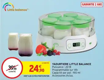 Intermarché Yaourtiere little balance offre