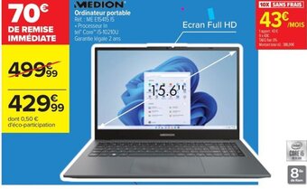 Carrefour Drive Ordinateur portable offre