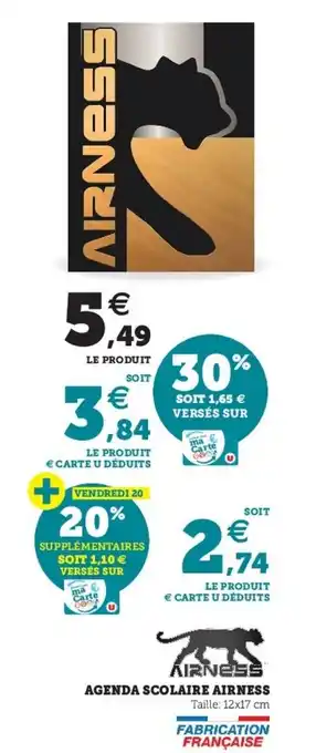 Agenda scolaire airness