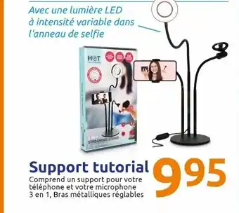 Action Support tutorial offre
