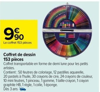 Coffret de dessin 153 piĂšces