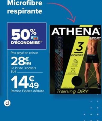 Carrefour Drive Boxers Homme offre
