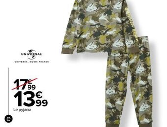 Carrefour Drive Pyjama enfant offre