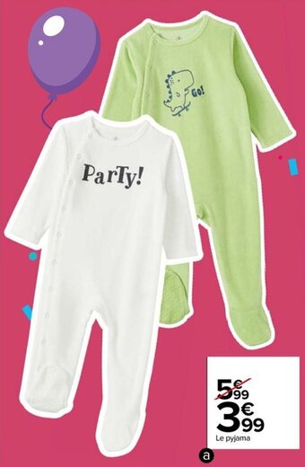 Carrefour Drive Pyjama bébé offre