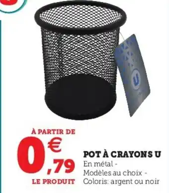 Pot Ă crayons u