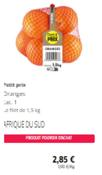 Intermarché Petit prix Dranges cat. 1 offre