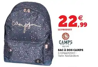 Super U Sac à dos camps offre