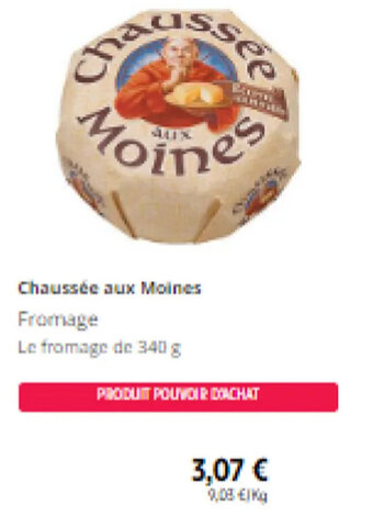 Intermarché Chaussée aux Moines Fromage offre