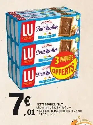E.Leclerc Petit écolier "lu" offre